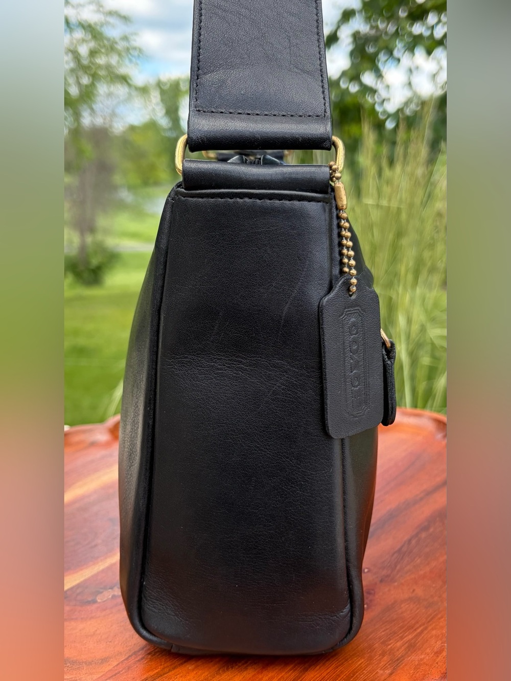 Vintage COACH Matinee Black Leather Rare EUC - Picture 11 of 17